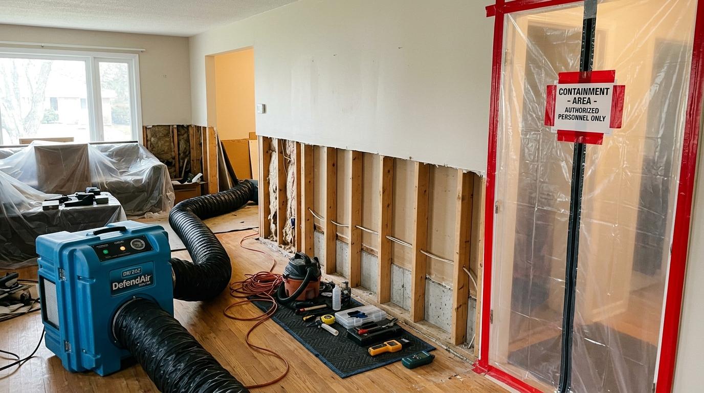 Water Damage Cleanup — professional water restoration service